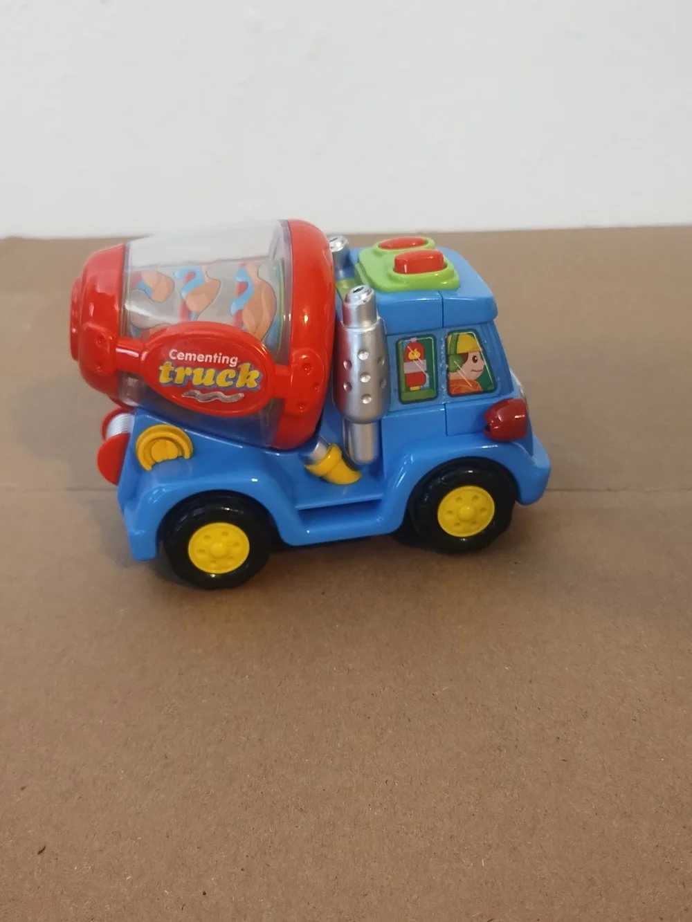 Happy professional Cartoon Car Kid Engineers City Crew Friction powered cement